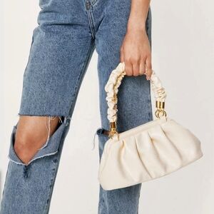 Nasty Gal Y2K style Hand Bag. Good condition. Color: Cream white